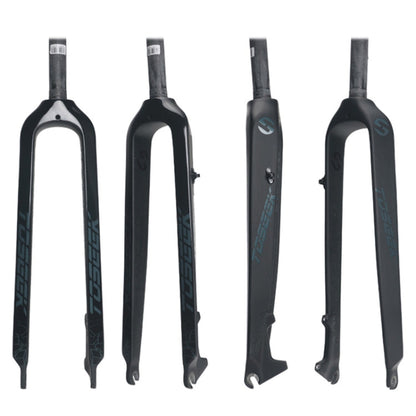 Skorter | TOSEEK Ultra Light 26 Inch 385mm Mountain Bike Full Carbon Front Fork Straight Tube Disc Brake(Black)