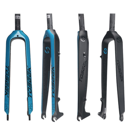 Skorter | TOSEEK Ultra Light 26 Inch 385mm Mountain Bike Full Carbon Front Fork Straight Tube Disc Brake(Blue)