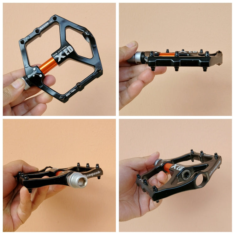 Skorter | SHANMASHI 1031 Magnesium Alloy Pedal Non-slip Comfortable Bicycle Folding Pedal(Orange)