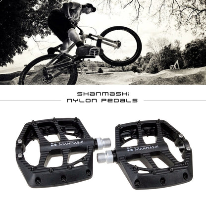 Skorter | SHANMASHI NP-1 1Pair Nylon Carbon Fiber Pedal Non-slip Comfortable Foot Pedal (Black)