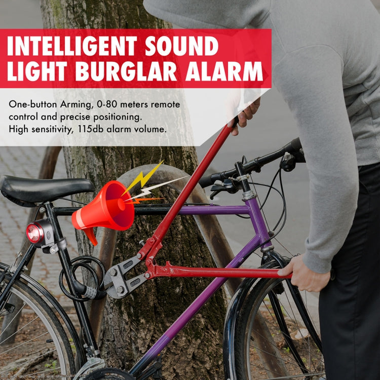 Skorter | Antusi A8 Portable Rechargeable Rear Light Wireless Theft Alarm