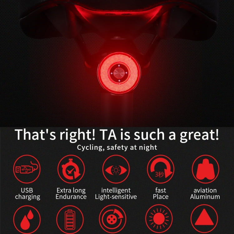 Skorter | Antusi Q5 Bicycle Rear Light Automatic Brake Induction Taillight