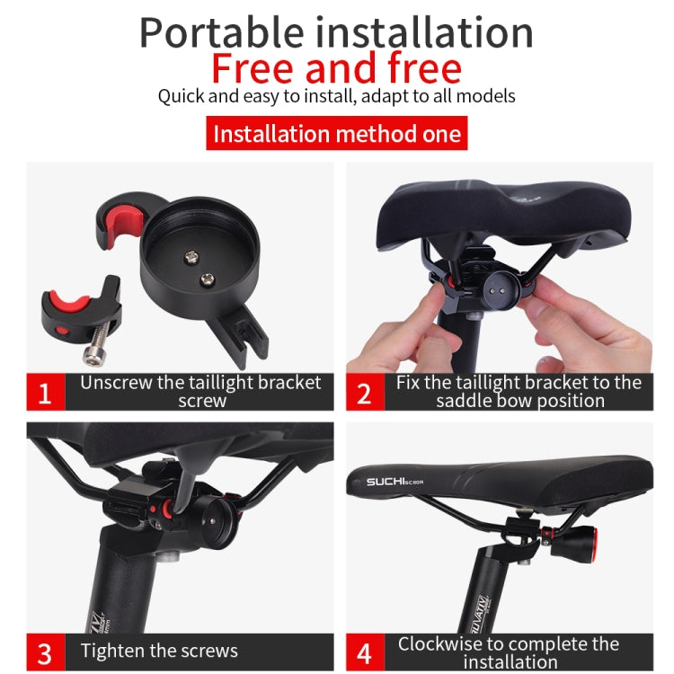 Skorter | Antusi Q5 Bicycle Rear Light Automatic Brake Induction Taillight