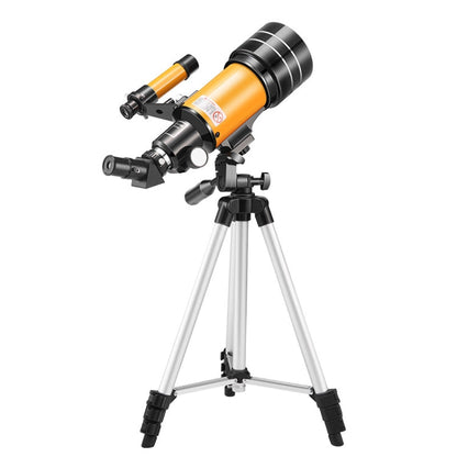 Skorter | High-definition Stargazing Refracting Astronomical Telescope(Black Yellow)