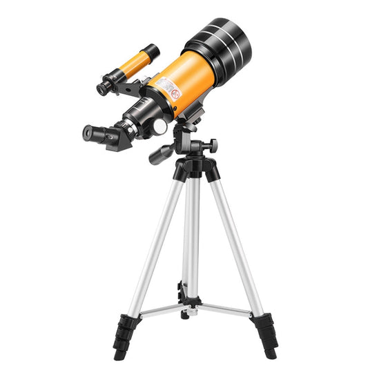 Skorter | High-definition Stargazing Refracting Astronomical Telescope(Black Yellow)