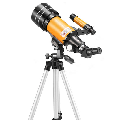 Skorter | High-definition Stargazing Refracting Astronomical Telescope(Black Yellow)