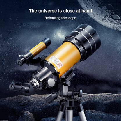 Skorter | High-definition Stargazing Refracting Astronomical Telescope(Black Yellow)