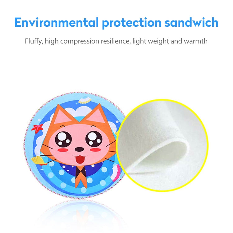 Skorter | Children Cartoon Floor Mat Indoor Toy Tent Cotton Pad Crawling Mat, Diameter: 140cm,  Random Styles Delivery