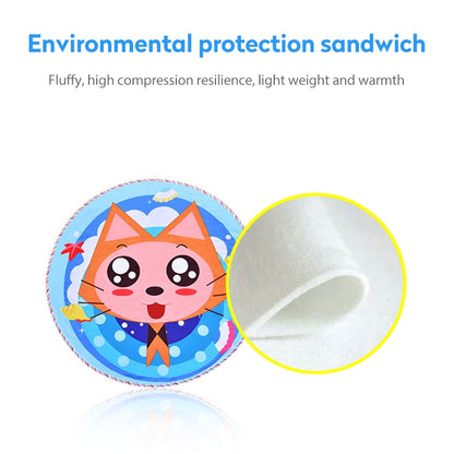 Skorter | Children Cartoon Floor Mat Indoor Toy Tent Cotton Pad Crawling Mat, Diameter: 140cm,  Random Styles Delivery