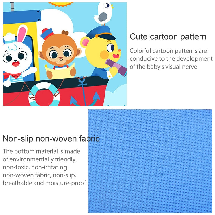 Skorter | Children Cartoon Floor Mat Indoor Toy Tent Cotton Pad Crawling Mat, Diameter: 140cm,  Random Styles Delivery