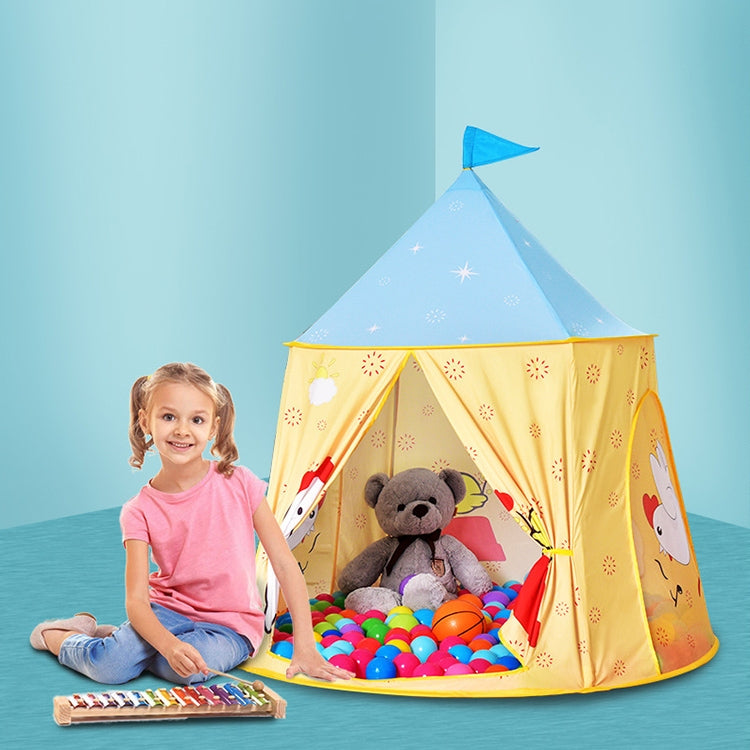 Skorter | Chick Pattern Children Indoor Outdoor Tent Play House Ocean Balls Game Castle