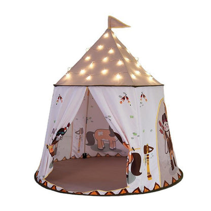 Skorter | Indian Castle Children Indoor Outdoor Tent Mongolian Yurt Toy House with Base Cloth