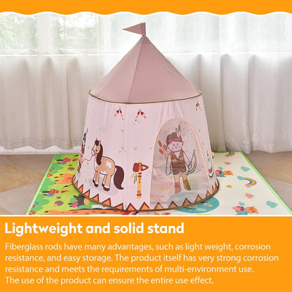 Skorter | Indian Castle Children Indoor Outdoor Tent Mongolian Yurt Toy House with Base Cloth
