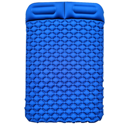 Skorter | Ordinary Type Outdoor Camping Peripheral Inflatable Cushion Portable TPU Inflatable Double Bed, Size: 195 x 119 x 16cm(Dark Blue)