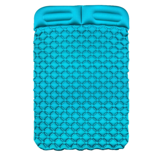 Skorter | Ordinary Type Outdoor Camping Peripheral Inflatable Cushion Portable TPU Inflatable Double Bed, Size: 195 x 119 x 16cm(Peacock Blue)