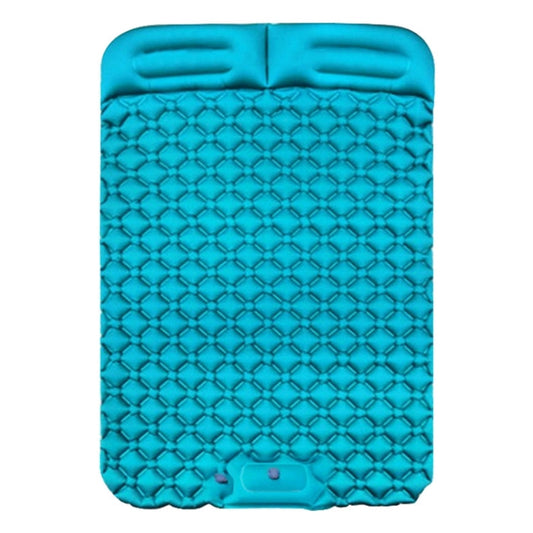 Skorter | Outdoor Camping Foot-step Automatic Inflatable Cushion Portable TPU Inflatable Double Bed, Size: 195 x 119 x 16cm(Peacock Blue)