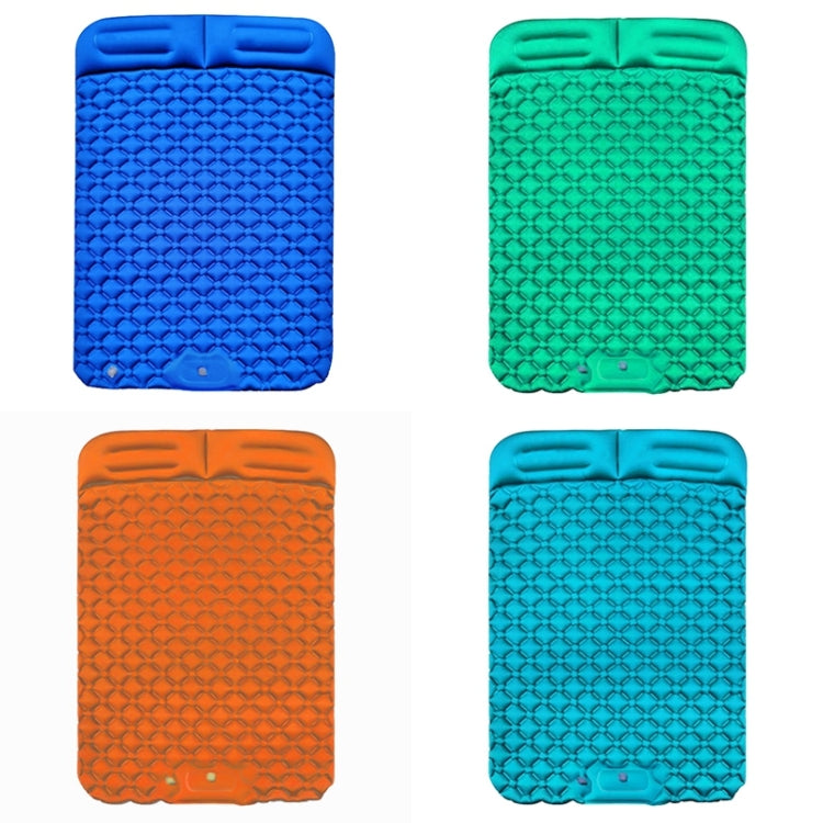 Skorter | Outdoor Camping Foot-step Automatic Inflatable Cushion Portable TPU Inflatable Double Bed, Size: 195 x 119 x 16cm(Dark Blue)