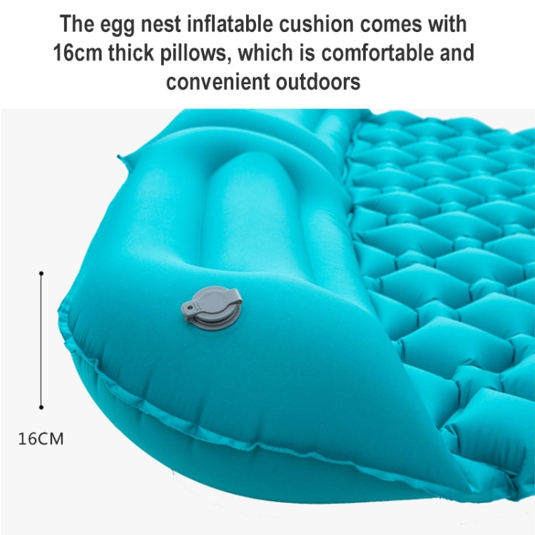 Skorter | Outdoor Camping Foot-step Automatic Inflatable Cushion Portable TPU Inflatable Double Bed, Size: 195 x 119 x 16cm(Orange)