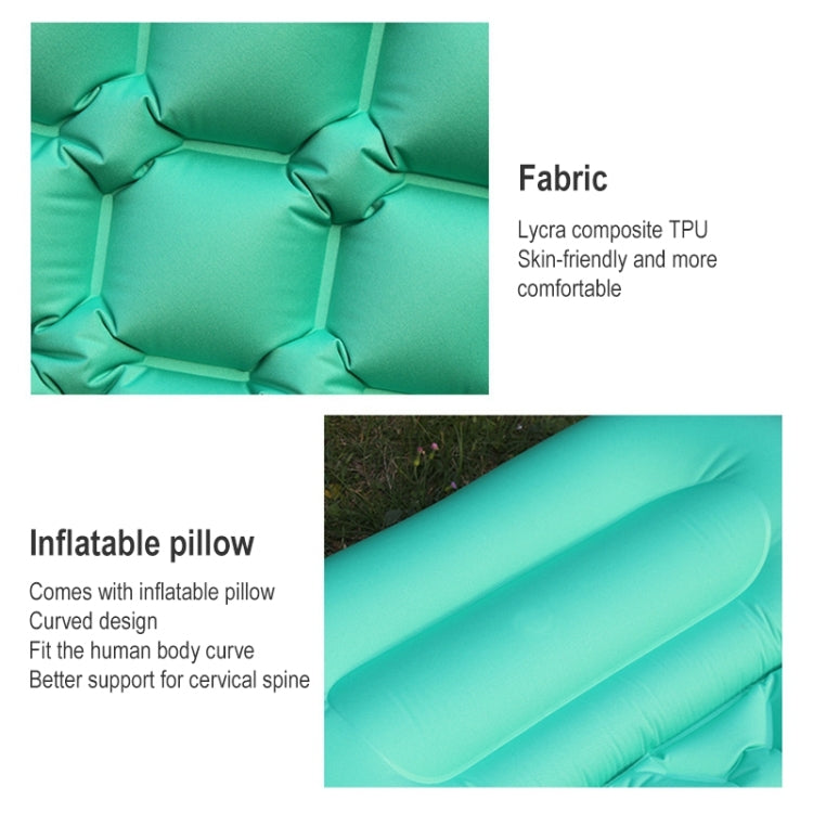 Skorter | Outdoor Camping Foot-step Automatic Inflatable Cushion Portable TPU Inflatable Double Bed, Size: 195 x 119 x 16cm(Orange)