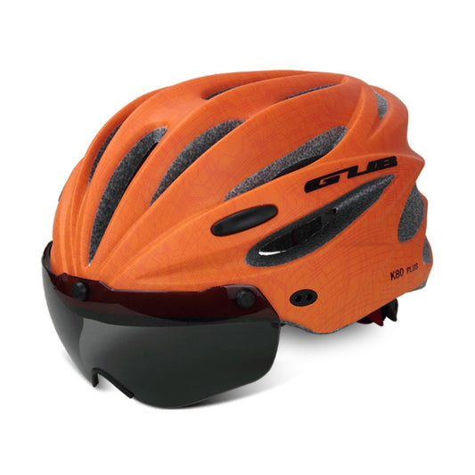 Skorter | GUB K80 Plus Bike Helmet With Visor And Goggles(Orange)