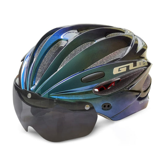Skorter | GUB K80 Plus Bike Helmet With Visor And Goggles(Gradient Blue)