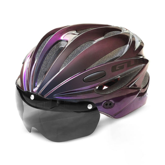 Skorter | GUB K80 Plus Bike Helmet With Visor And Goggles(Gradient Purple)