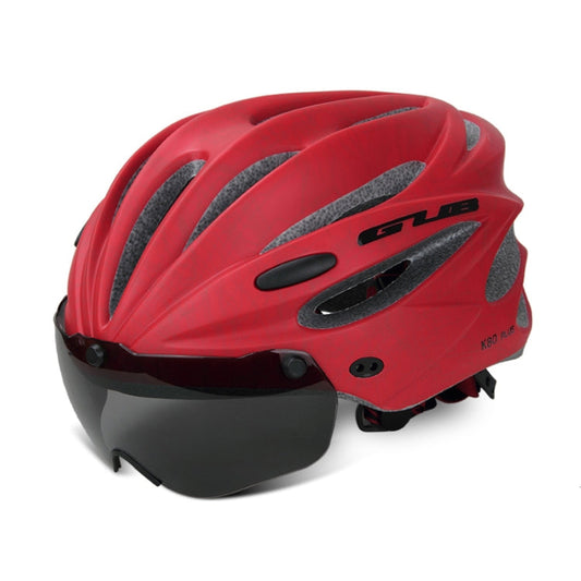 Skorter | GUB K80 Plus Bike Helmet With Visor And Goggles(Red)