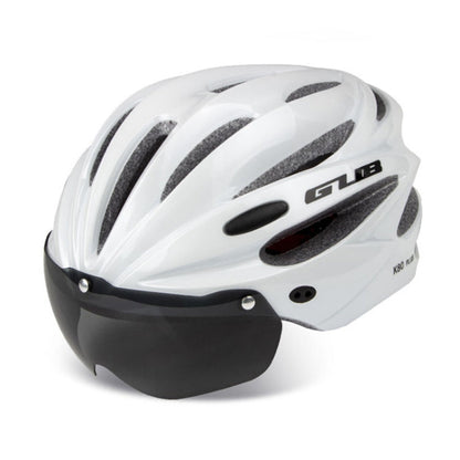 Skorter | GUB K80 Plus Bike Helmet With Visor And Goggles(White)