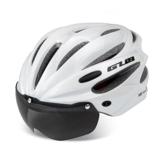 Skorter | GUB K80 Plus Bike Helmet With Visor And Goggles(White)