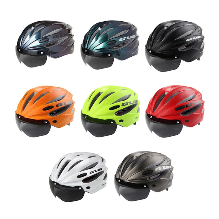 Skorter | GUB K80 Plus Bike Helmet With Visor And Goggles(Titanium Color)