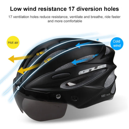 Skorter | GUB K80 Plus Bike Helmet With Visor And Goggles(Orange)