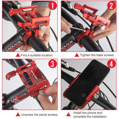 Skorter | GUB P30 Aluminum Bike Phone Holder(Titanium Color)
