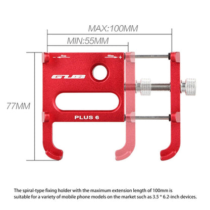 Skorter | GUB Plus 6 Aluminum Alloy MTB Bicycle Phone Holder (Titanium Color)