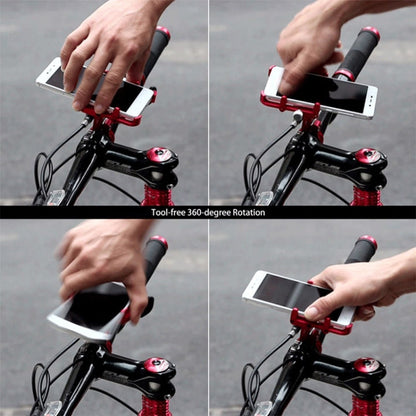 Skorter | GUB Plus 6 Aluminum Alloy MTB Bicycle Phone Holder (Titanium Color)