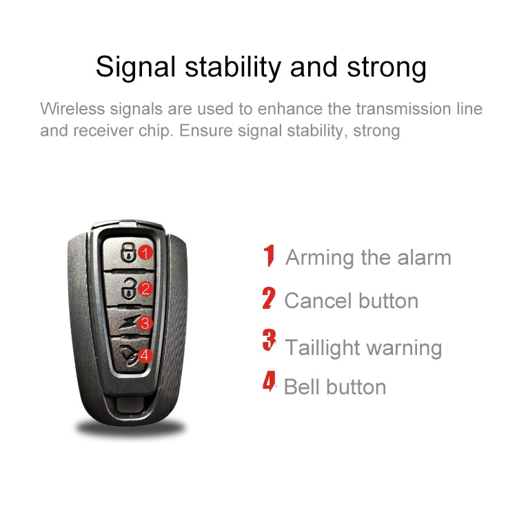 Skorter | ANTUSI A6 USB Charging COB Light Source Smart Cycling Bike Warning Alarm Tail Light with Remote Control