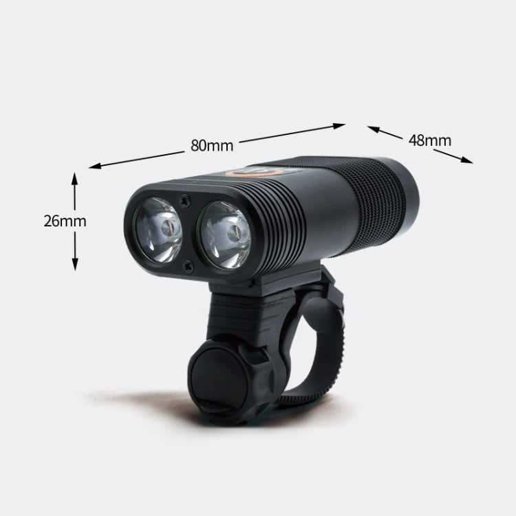 Skorter | Y12 Bike LED Headlight Front Lamp 2 x XPE LEDs 350LM USB Charging Bicycle Headlight with 5 Modes