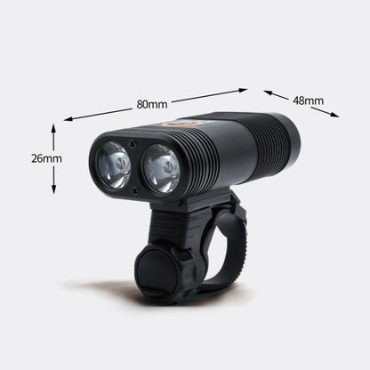 Skorter | Y12 Bike LED Headlight Front Lamp 2 x XPE LEDs 350LM USB Charging Bicycle Headlight with 5 Modes