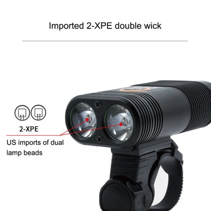 Skorter | Y12 Bike LED Headlight Front Lamp 2 x XPE LEDs 350LM USB Charging Bicycle Headlight with 5 Modes