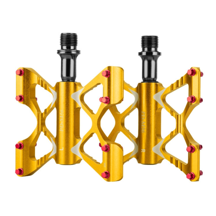 Skorter | PROMEND PD-M56 1 Pair Mountain Bicycle Aluminum Alloy 3-Bearings Pedals (Gold)