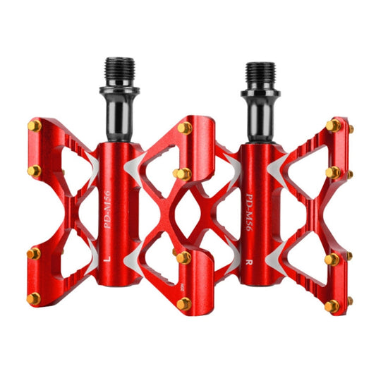 Skorter | PROMEND PD-M56 1 Pair Mountain Bicycle Aluminum Alloy 3-Bearings Pedals (Red)