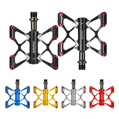 Skorter | PROMEND PD-M56 1 Pair Mountain Bicycle Aluminum Alloy 3-Bearings Pedals (Red)