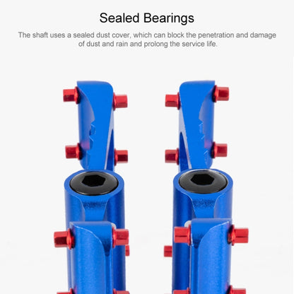 Skorter | PROMEND PD-M56 1 Pair Mountain Bicycle Aluminum Alloy 3-Bearings Pedals (Red)