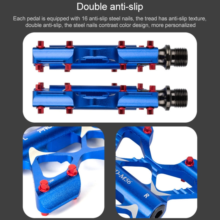 Skorter | PROMEND PD-M56 1 Pair Mountain Bicycle Aluminum Alloy 3-Bearings Pedals (Blue)