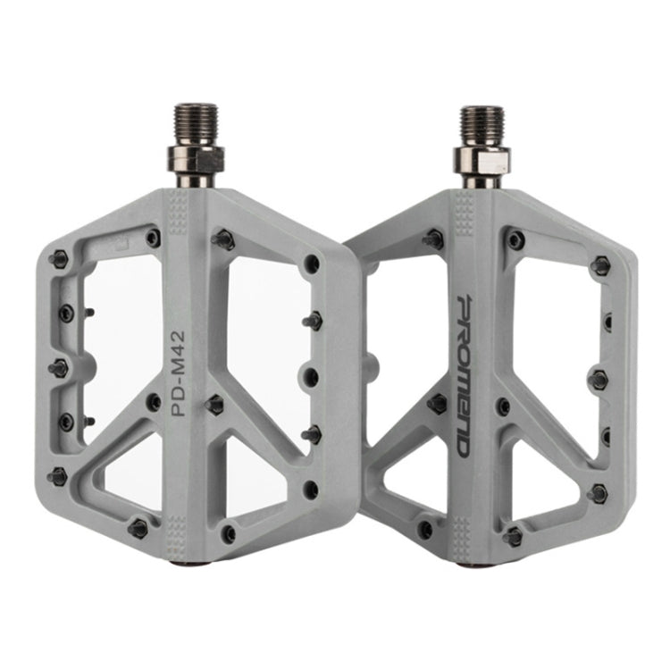 Skorter | PROMEND PD-M42 1 Pair Mountain Bicycle Nylon High-speed Bearing Pedals(Grey)