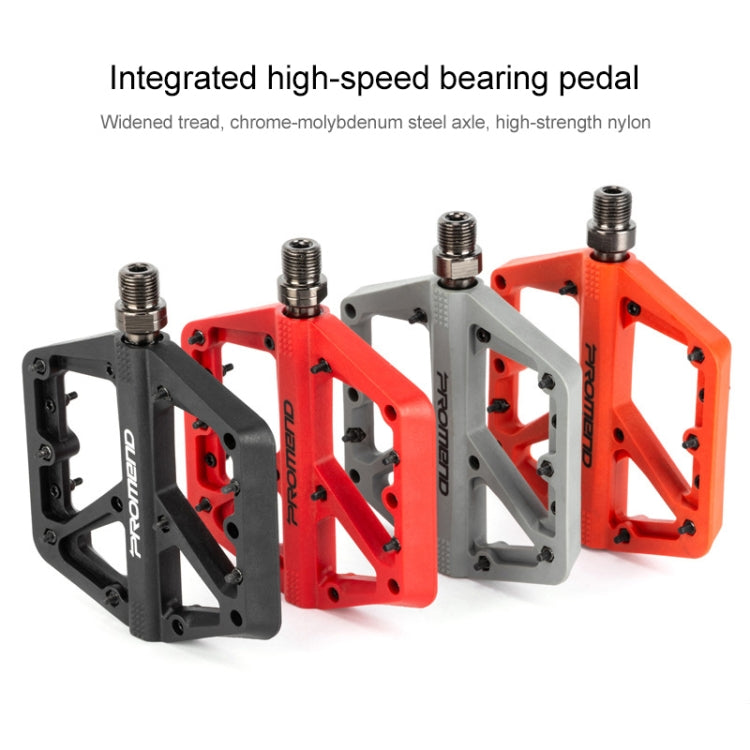 Skorter | PROMEND PD-M42 1 Pair Mountain Bicycle Nylon High-speed Bearing Pedals(Black)
