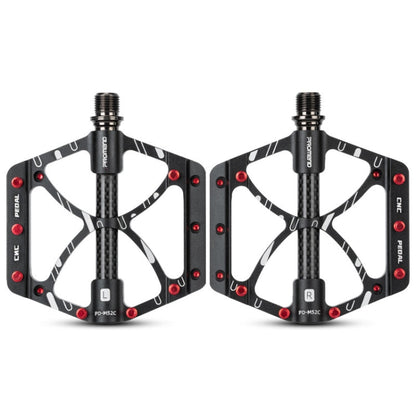 Skorter | PROMEND PD-M52C 1 Pair Bicycle Aluminum Alloy + Carbon Fiber Tube Bearing Pedals (Black)
