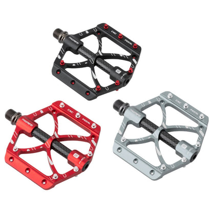 Skorter | PROMEND PD-M52C 1 Pair Bicycle Aluminum Alloy + Carbon Fiber Tube Bearing Pedals (Titanium Color)