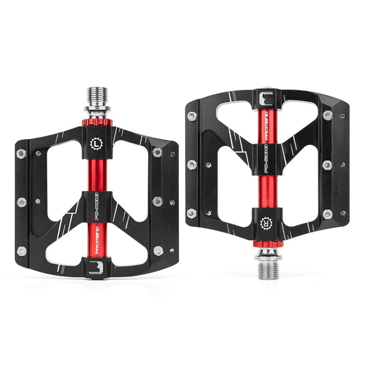 Skorter | PROMEND PD-M88 1 Pair Mountain Bicycle Aluminum Alloy 3-Bearings Pedals (Black)