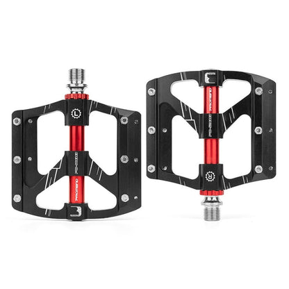Skorter | PROMEND PD-M88 1 Pair Mountain Bicycle Aluminum Alloy 3-Bearings Pedals (Black)