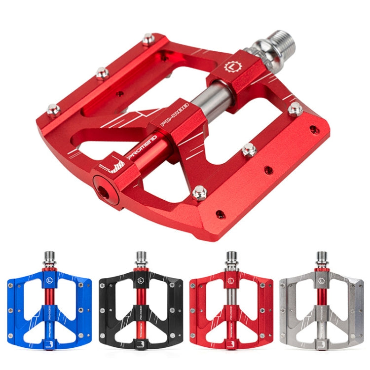Skorter | PROMEND PD-M88 1 Pair Mountain Bicycle Aluminum Alloy 3-Bearings Pedals (Titanium Color)